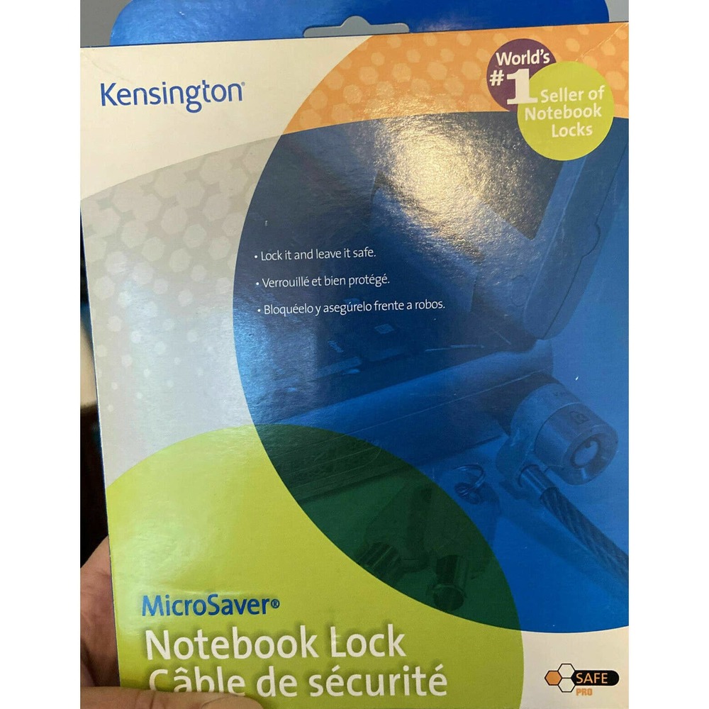 Kensington MicroSaver Notebook Lock Laptop Security Cable 64068 NEW